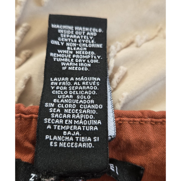 Zac & Rachel Ankle Pants Womens Burnt Orange Pull On Size 14 - Picture 10 of 10